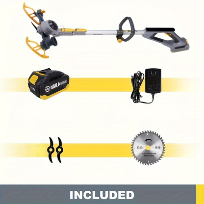 Electric Lawn Mower Cordless 110-240V Lithium-Ion Battery 4A Power with LCD Display Adjustable Cutting Height Easy Start for Small to Medium Yards Various Lawn Types