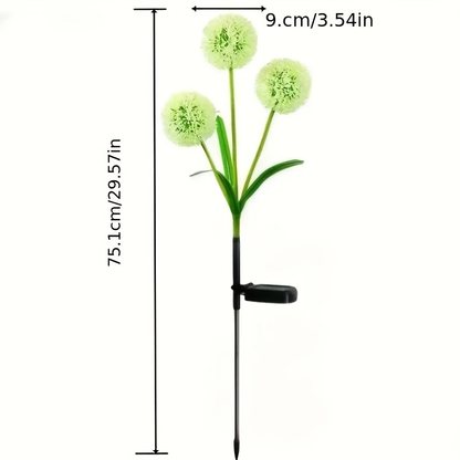Solar Starburst Onion Lights 3-Head Plug-In Waterproof IP65