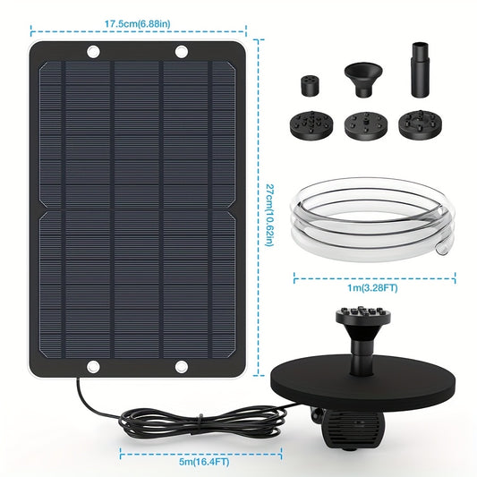 Solar Fountain Pump IPX8 Waterproof – Bird Bath Pond Garden Pump