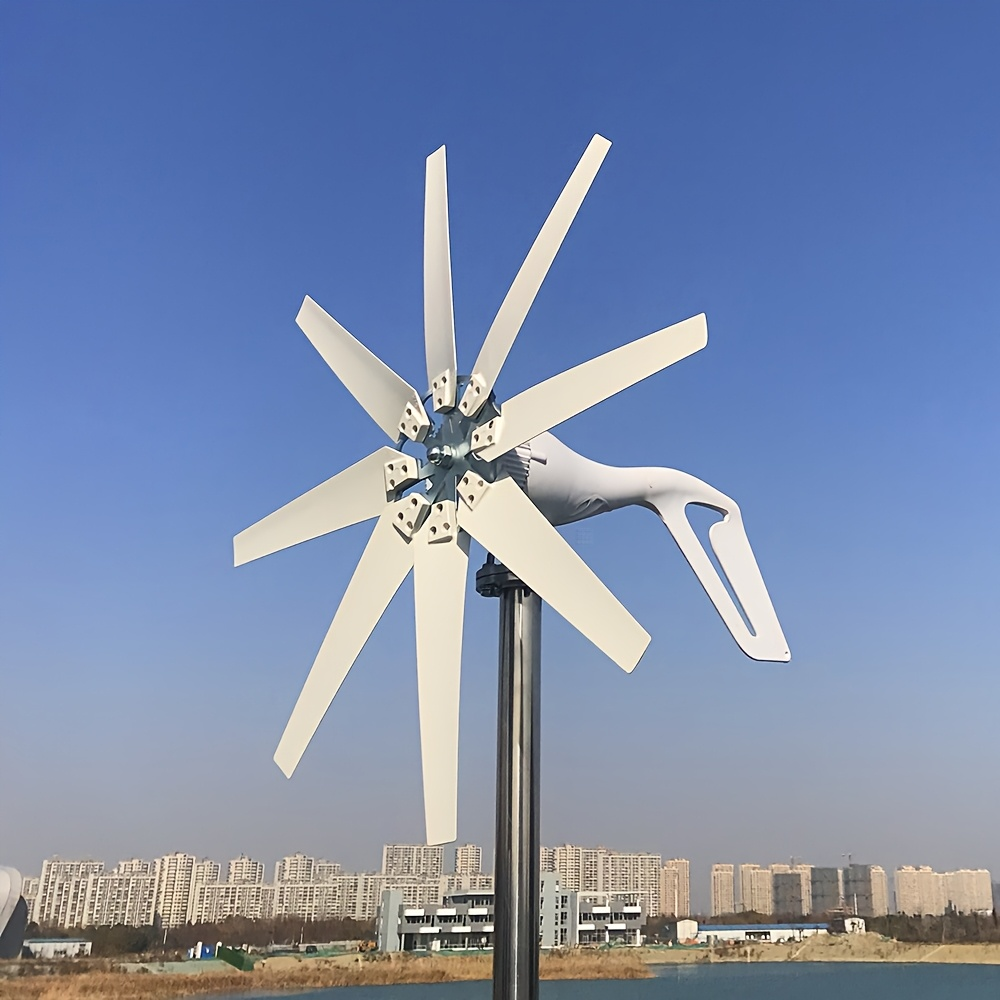 Wind Power Generator 1000W Horizontal Axis | 12V 24V with MPPT Controller, 6-Blade Coreless Magnet, 20-Year Lifespan, for Home, Marine, RV, Camping, Off-Grid