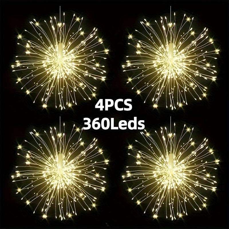 Solar Firework Lights | LED Starburst Garden Patio Tree Decor