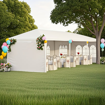 10x30ft Outdoor Party Tent Canopy with 5 Removable Sidewalls