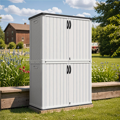 Resin Deck Box Lockable Outdoor Storage, 260 & 520 Gal