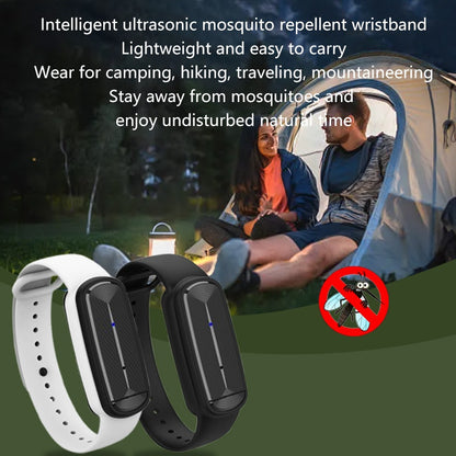 Mosquito Repellent Bracelet – Ultrasonic Soundwave Technology, USB Rechargeable, Waterproof Wristband for Camping Outdoor Hiking Travel, No Chemicals
