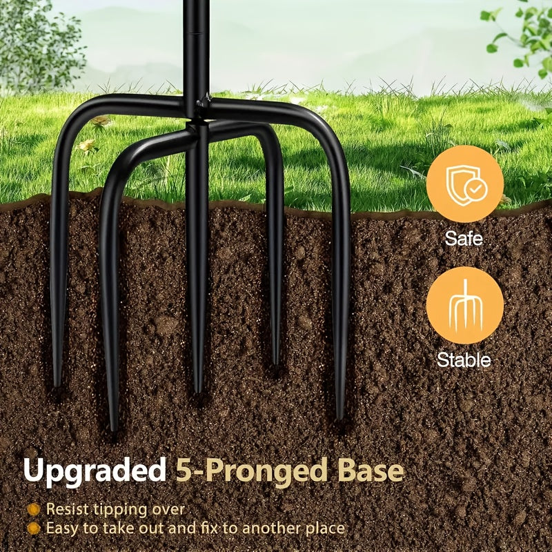 Bird Bath | Heavy Duty Metal Double Layer 5-Claw Base Garden Courtyard