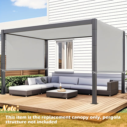 Pergola Canopy Replacement Retractable UV Block | Patio Shade Cover