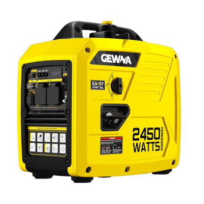 Inverter Generator 2450W & 3450W Super Quiet | EPA Compliant, 1.6 Gal Tank 8.3Hr Runtime, Portable Gas Generator for Home Backup, Camping, RV, Emergency Power