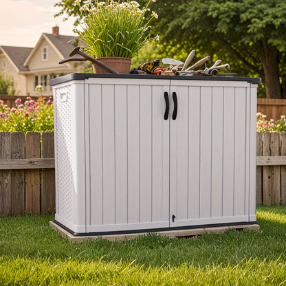 Resin Deck Box Lockable Outdoor Storage, 260 & 520 Gal