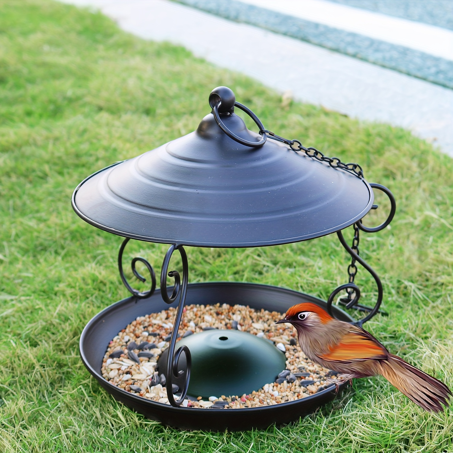 Bird Feeder | Hanging Metal Outdoor Garden Yard Decor Bird Lover Gift