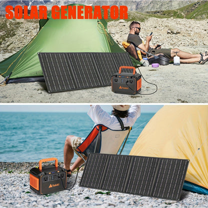 Solar Generator | Portable Power Station Camping Emergency CPAP Home