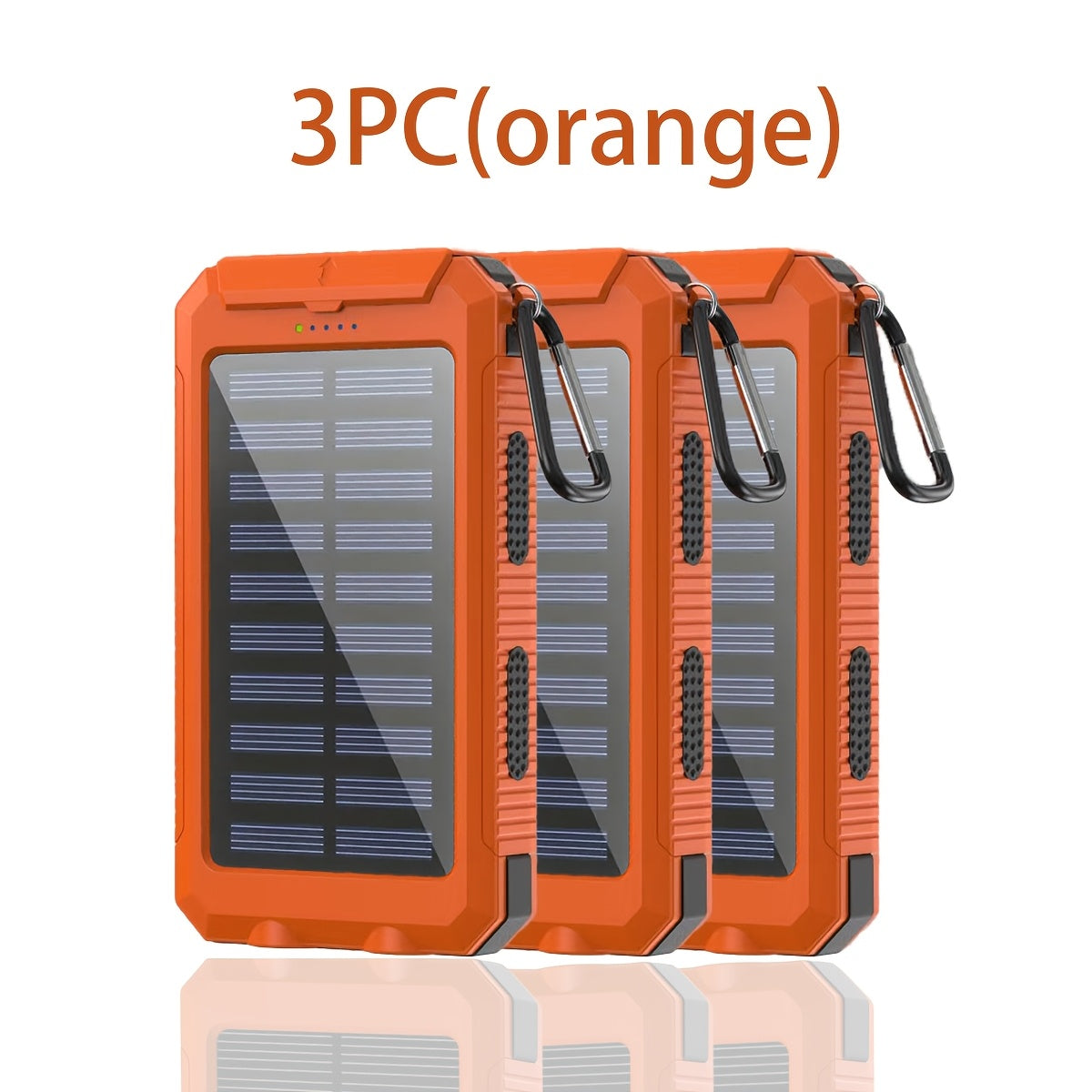Solar Charger 12800mAh Portable Power Bank - Dual USB 5V Output, LED Flashlight, Outdoor Backup Battery for All Cell Phones, Camping, Hiking & Emergency Use