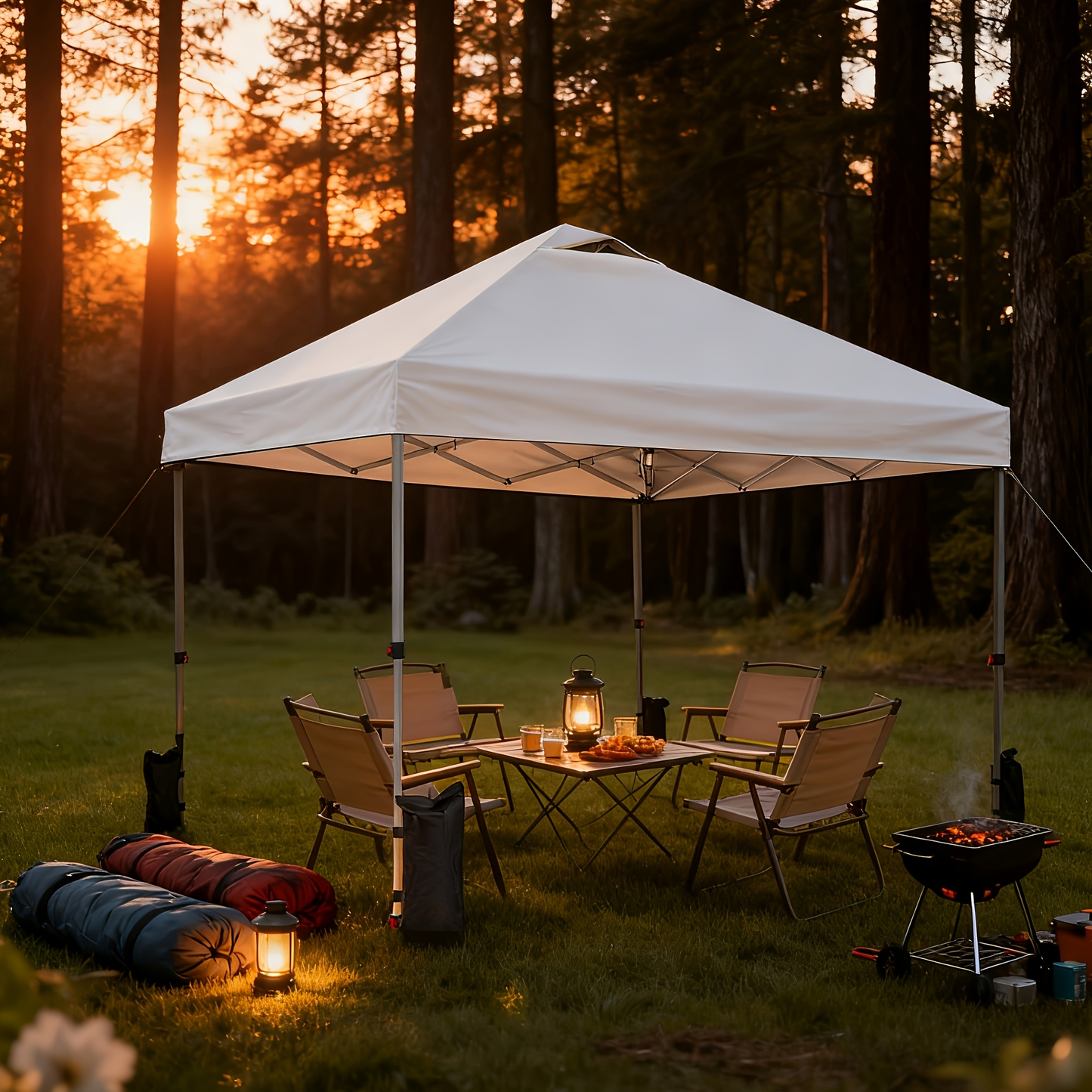 10x10 Pop Up Canopy Tent Heavy Duty - 1-Person Easy Setup, Wheeled Carry Bag, Portable Gazebo