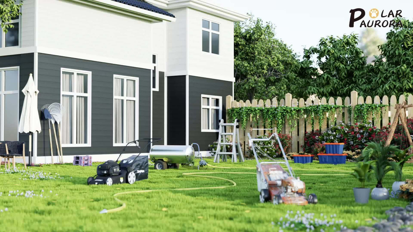 Outdoor Storage Shed | Metal Lockable Backyard Patio Garden Garage