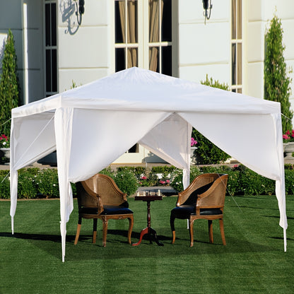 Canopy Tent Sidewalls 10x10 FT PE Fabric Waterproof 3 or 4 Side