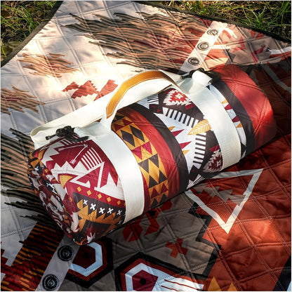 Picnic Blanket Outdoor Waterproof Extra Large 80x80 Foldable Beach Mat Camping Blanket Portable Sandproof Plaid Pattern for Family Travel Park