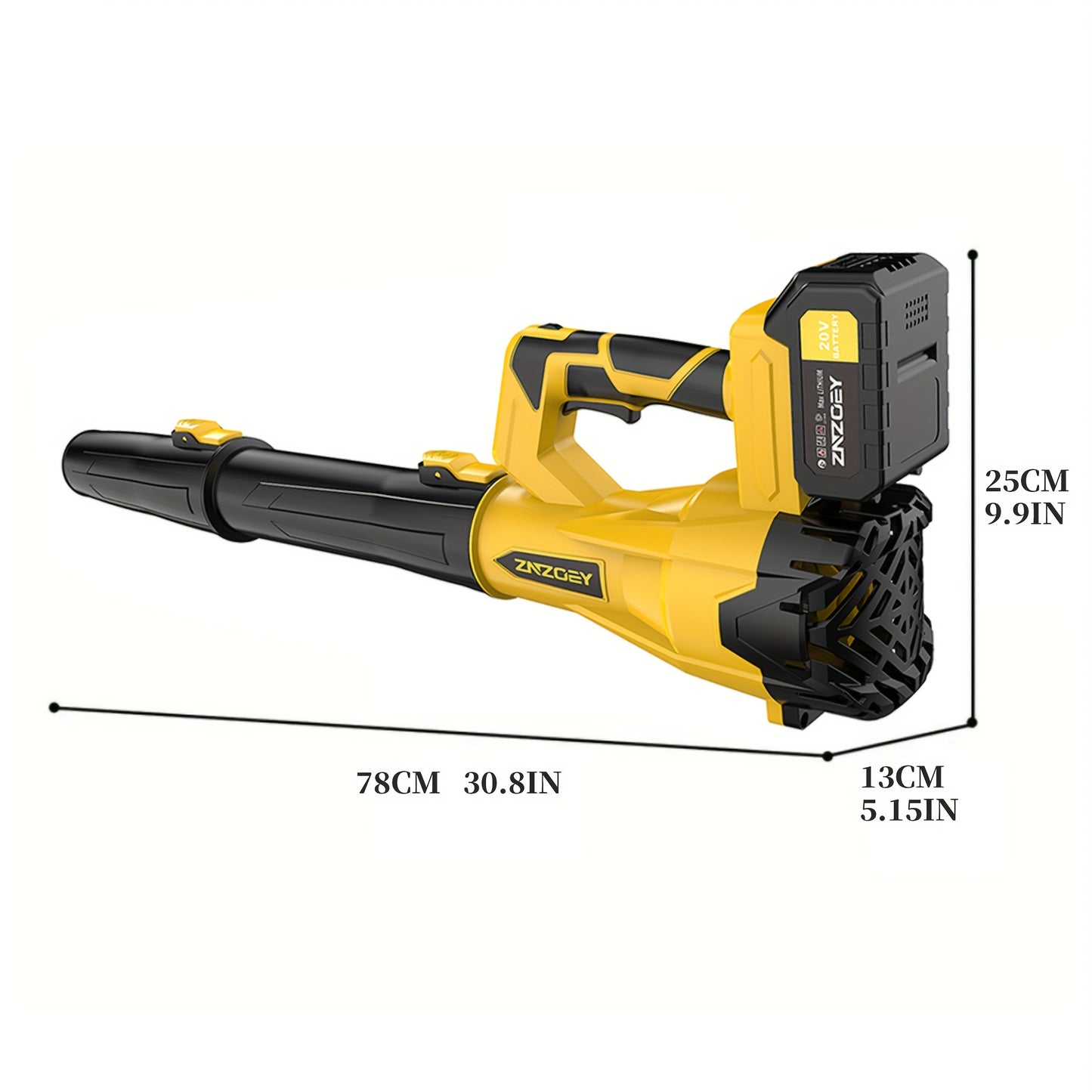 Cordless Leaf Blower 580CFM 160MPH – 40V Brushless Motor, 4.0Ah Battery, 6-Speed, Extension Nozzle, Lightweight for Lawn Yard Snow Pet Hair Cleanup