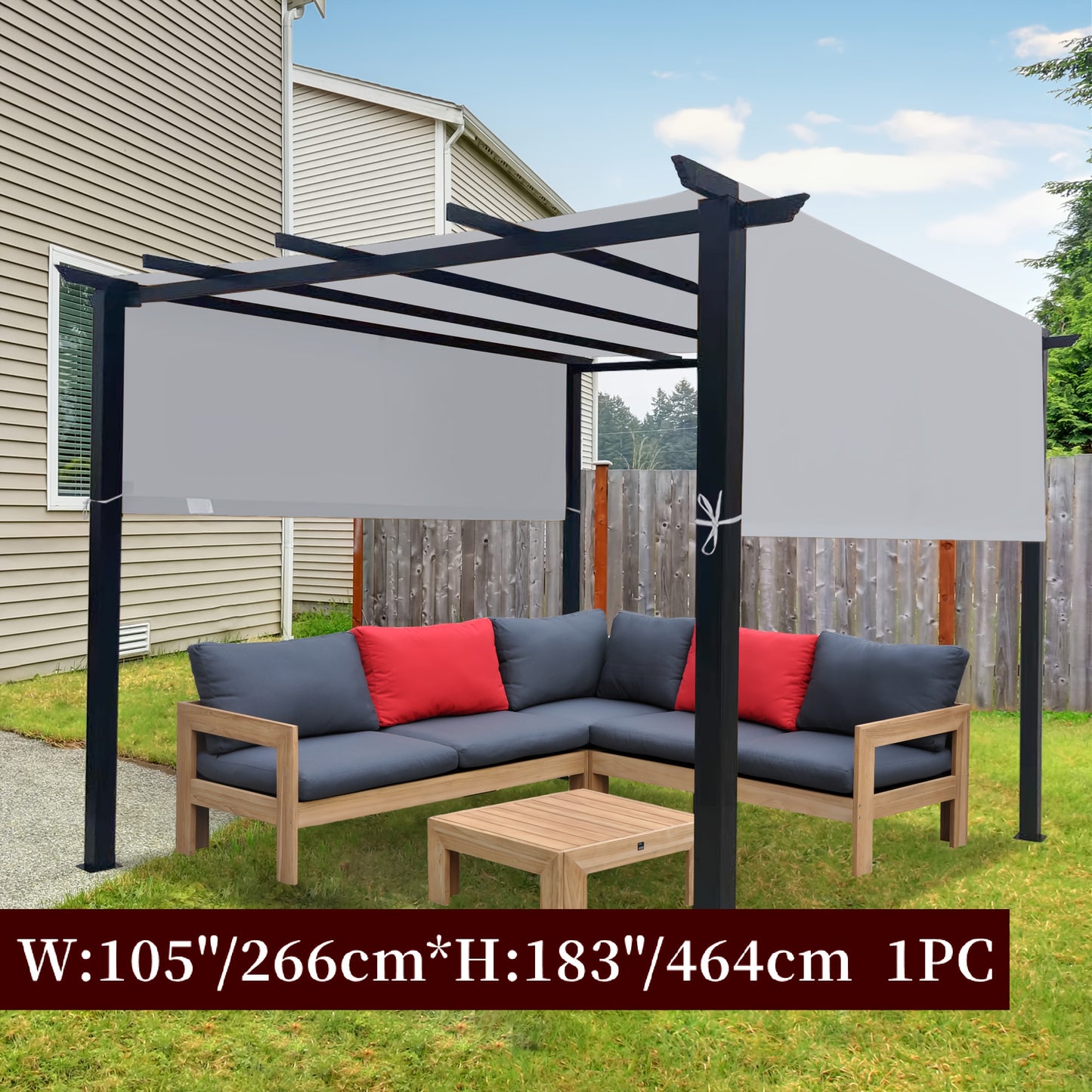Pergola Replacement Canopy Panel UV Sun Protection | Patio Shade Cover