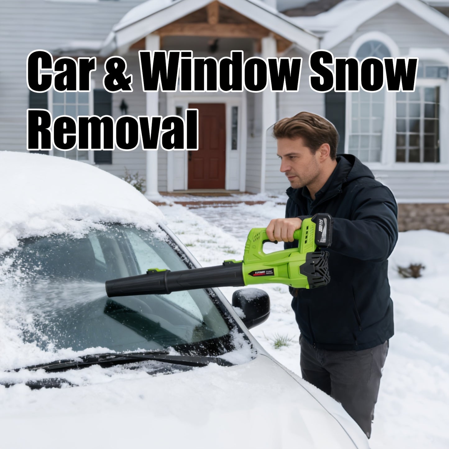Cordless Leaf Blower | Battery Powered Lawn Yard Snow Pet Hair