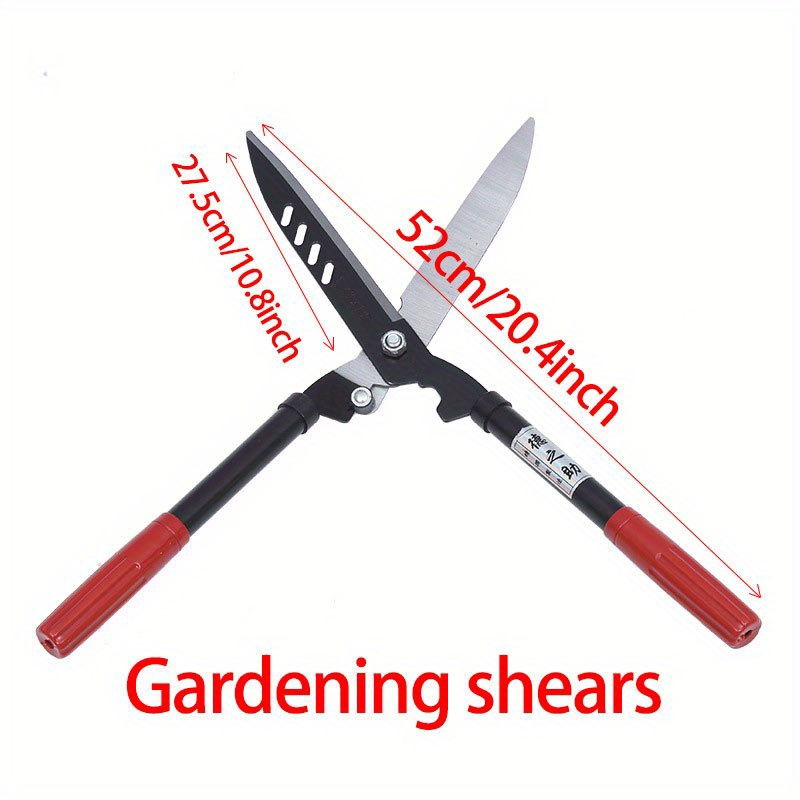Garden Pruning Shears Heavy Duty, Professional Metal Garden Scissors with Ergonomic Grip for Tree Pruning, Branch Cutting, Shrub Shaping & Lawn Care