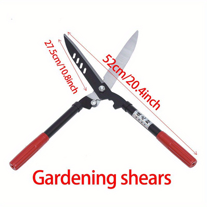 Garden Pruning Shears Heavy Duty, Professional Metal Garden Scissors with Ergonomic Grip for Tree Pruning, Branch Cutting, Shrub Shaping & Lawn Care