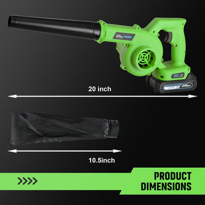 Cordless Leaf Blower | Battery Powered Lawn Yard Snow Pet Hair