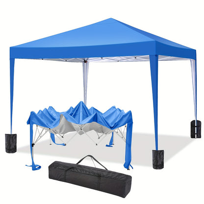 Pop Up Canopy Tent 10x10ft UPF50+ Waterproof Portable Gazebo Sandbags