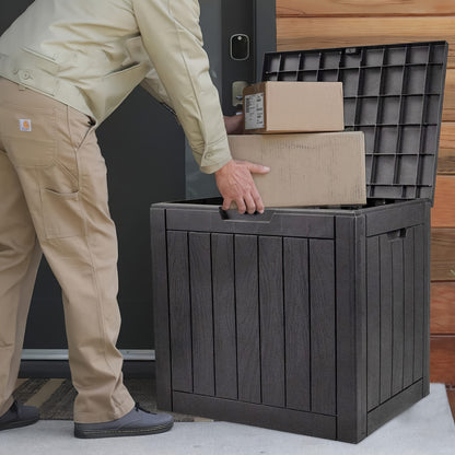 Outdoor Storage Box | Lockable Weatherproof Deck Box Patio Garden
