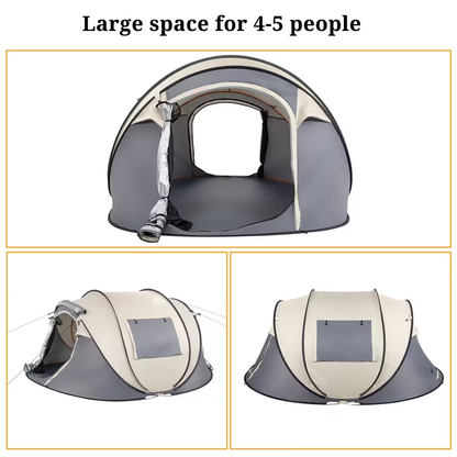 Large Camping Tent 5-8 Person Automatic Pop Up Outdoor Family Shelter