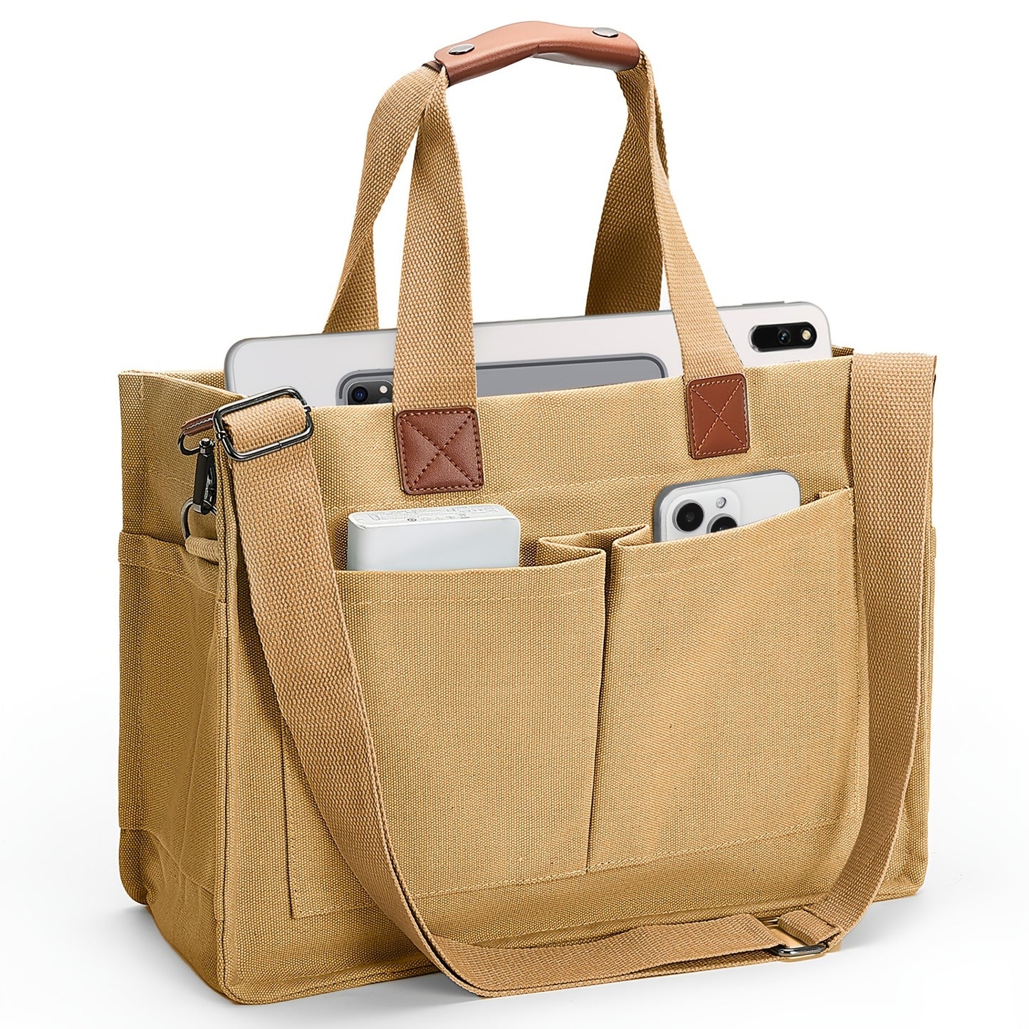 Large Capacity Tote Bag for Women – Lightweight Shoulder Bag with Adjustable Strap & Polyester Lining, Daily Use