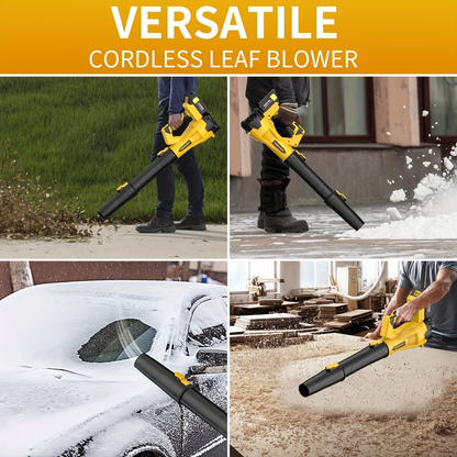 Cordless Leaf Blower 580CFM 160MPH – 40V Brushless Motor, 4.0Ah Battery, 6-Speed, Extension Nozzle, Lightweight for Lawn Yard Snow Pet Hair Cleanup