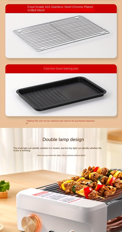 Sausage Grill 4-in-1 Multifunctional Electric Hot Dog Roller – Non-Stick Countertop Cooker with Adjustable Temperature, Detachable Panel, Silicone Oil Brush & Grill Holder – Easy Clean, Kitchen & Dorm Use