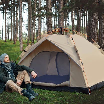 Outdoor Camping Tent 4 Person Automatic Pop Up Sun Protection Fishing