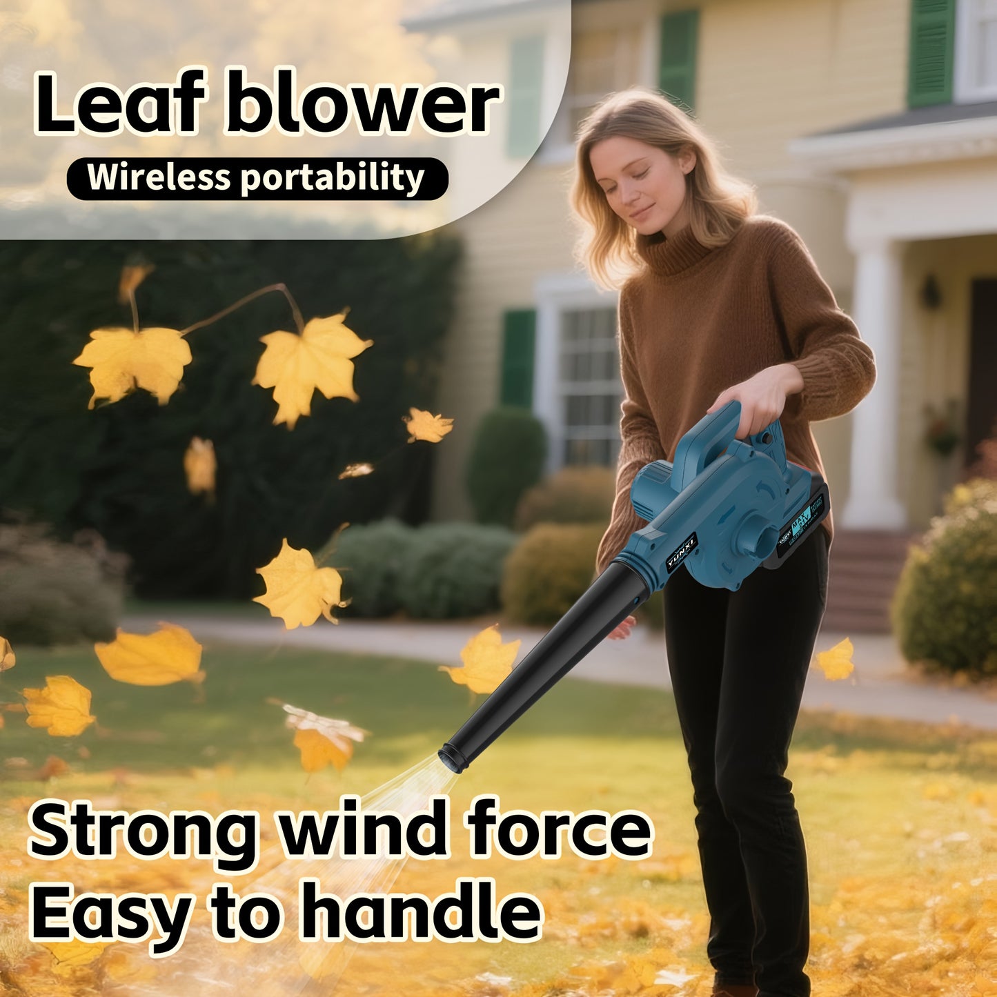 Cordless Leaf Blower | Portable Electric Handheld Blower Lawn Garden Car