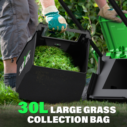 Electric Lawn Mower Corded 13-Inch 11 Amp – 3100 RPM Push Mower with 8-Gallon Collection Bag 3 Adjustable Cutting Heights for Yard Farm Care