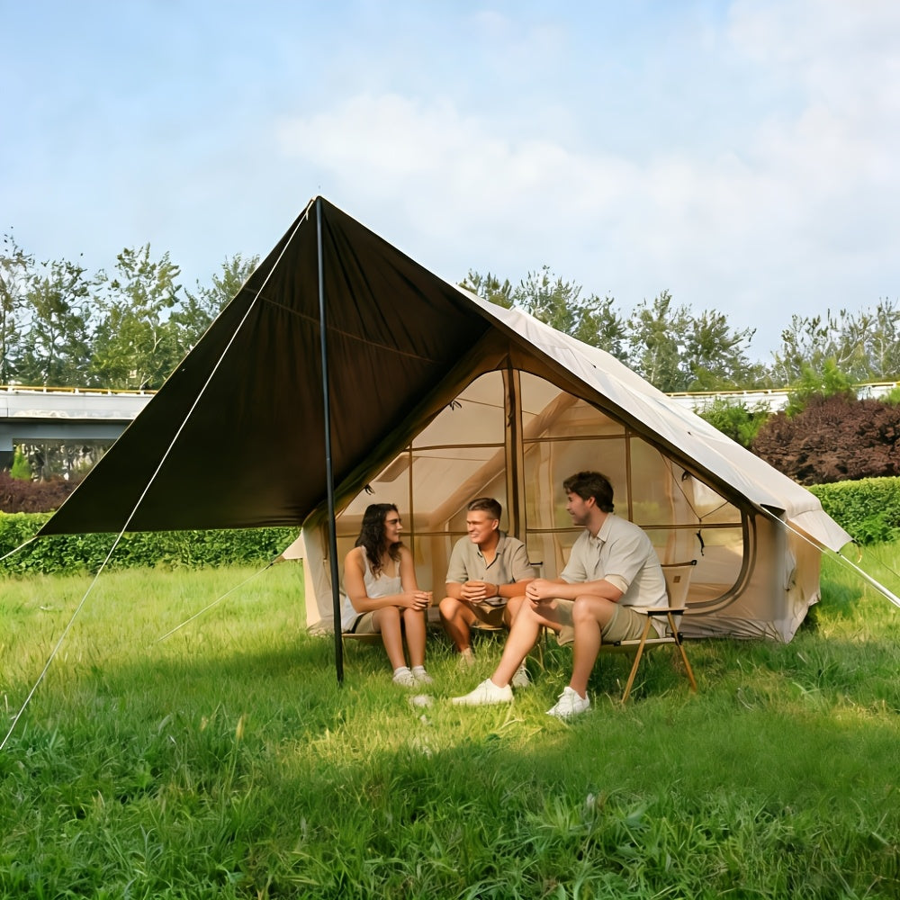 Inflatable Camping Tent 4-8 Person Air Cabin Glamping UV Protection