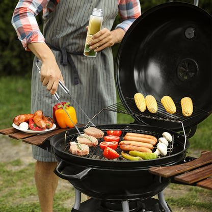 Stainless Steel BBQ Grill Tool Set 35PC – Complete Barbecue Kit with Thermometer, 2 Grill Mats & Aluminum Carry Case for Outdoor Grilling, Camping & Backyard Cookouts – Perfect Gift for Dad & Grill Masters