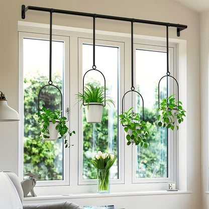 Hanging Planter | Adjustable Metal Wall Rack Indoor Herb Window Pot