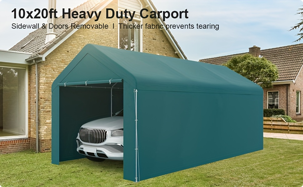 Carport Canopy 10x20 Heavy Duty Portable Garage UV Protection