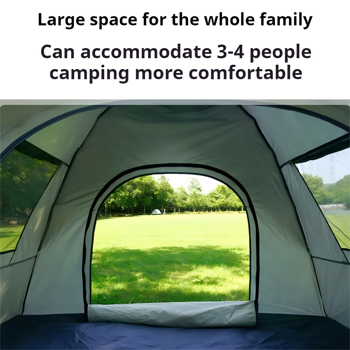 Outdoor Camping Tent 4 Person Automatic Pop Up Sun Protection Fishing