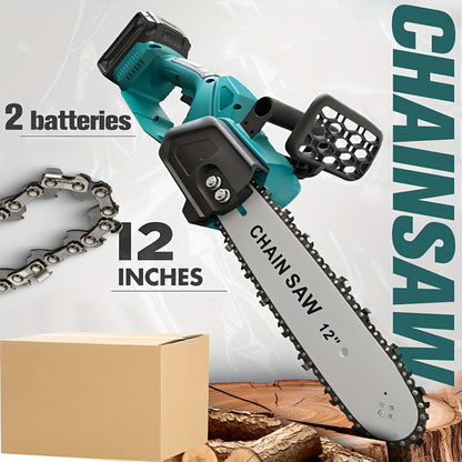 Cordless Chainsaw Brushless Battery | Tree Pruning Wood Cutting Garden