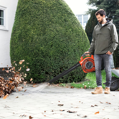 Gas Leaf Blower 26CC 2-Cycle Engine 380CFM 200MPH Handheld, Lightweight Easy Start Mulcher Blower, Durable ABS for Yard Lawn Patio Driveway Debris Cleanup