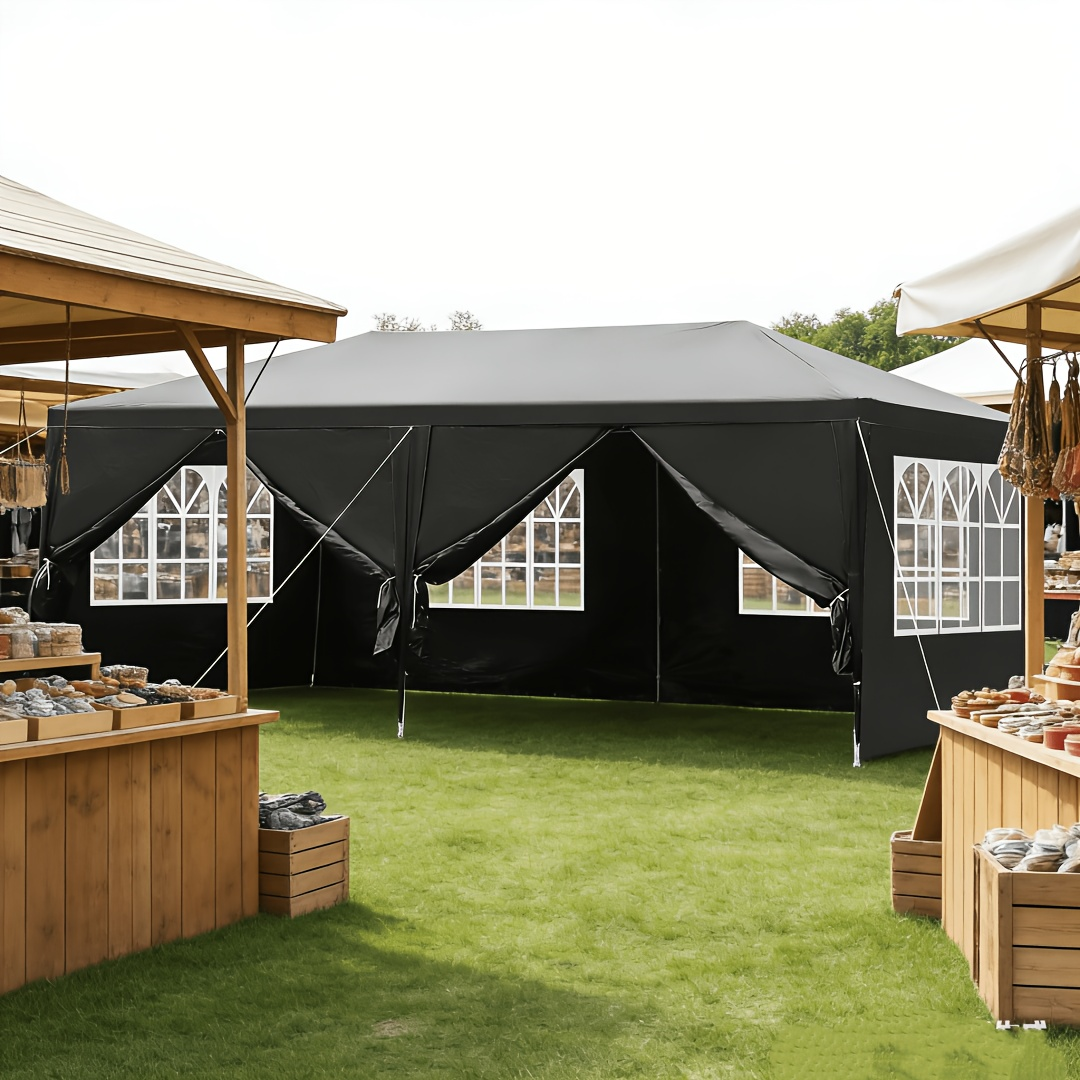 Outdoor Party Tent Waterproof Canopy Gazebo with Removable Sidewalls