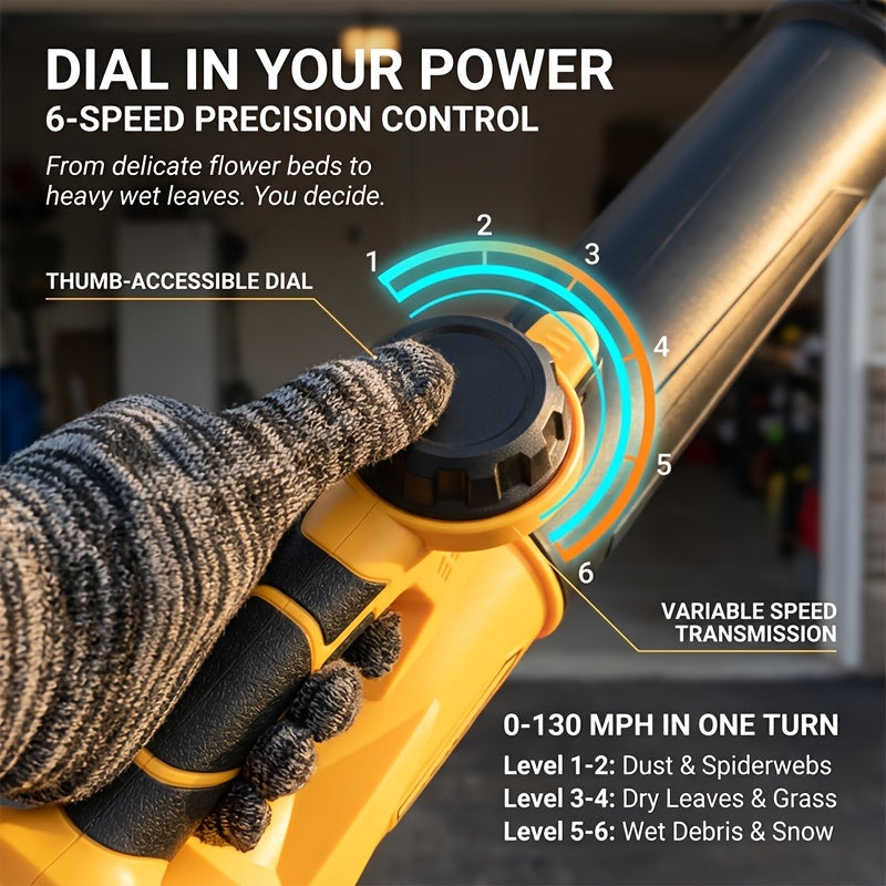 Cordless Leaf Blower Battery Powered | Lawn Yard Patio Driveway Blower