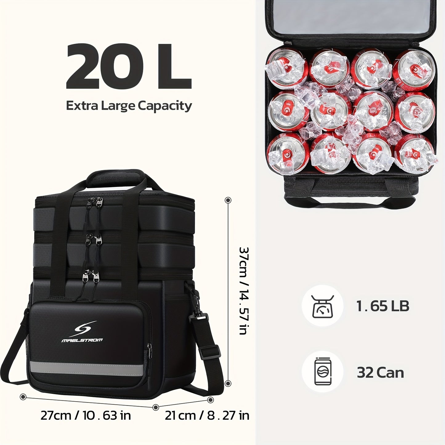 Insulated Lunch Bag | Leakproof Cooler Tote Work School Meal Prep