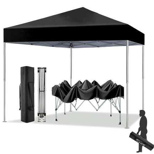 10x10 Pop Up Canopy Tent Heavy Duty 420D Oxford UPF50+ Straight Legs