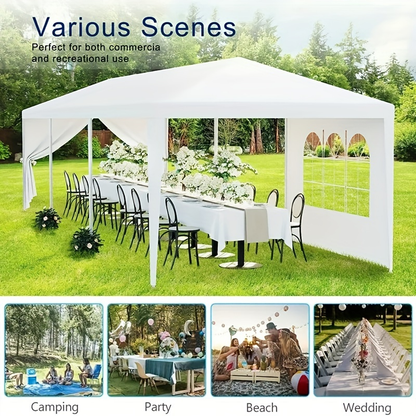 Party Tent 10x20 Outdoor Canopy Gazebo 6 Removable Sidewalls Wedding