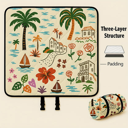 Picnic Blanket Waterproof | Foldable Padded Beach Park Camping Mat