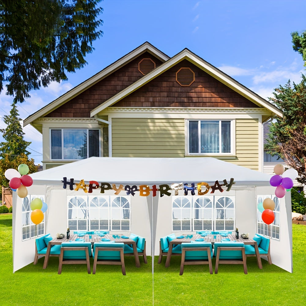 Party Tent White Waterproof 4 Sidewalls | Wedding Backyard Event Patio
