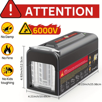 Electric Mouse Trap | High Voltage USB Battery Indoor Outdoor Pest