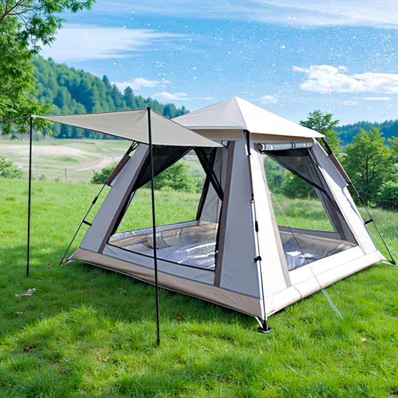 Family Camping Tent 4-6 Person Automatic Ventilated Sunshade Foldable